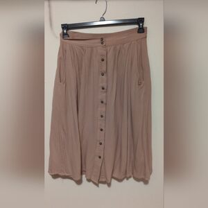 Main Street Exchange Skirt Tan Size Large